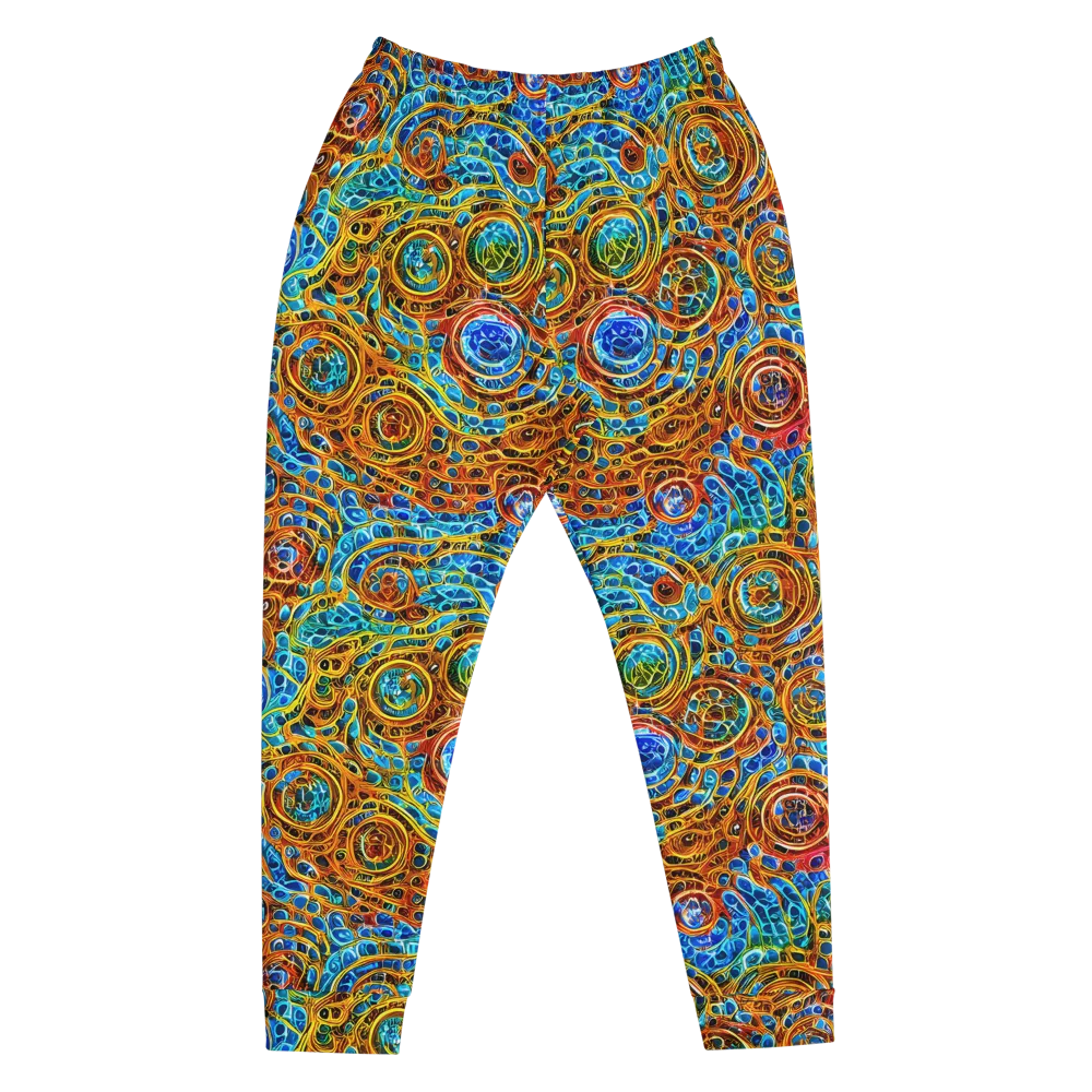 Electric Mandala on Men's Joggers — Front