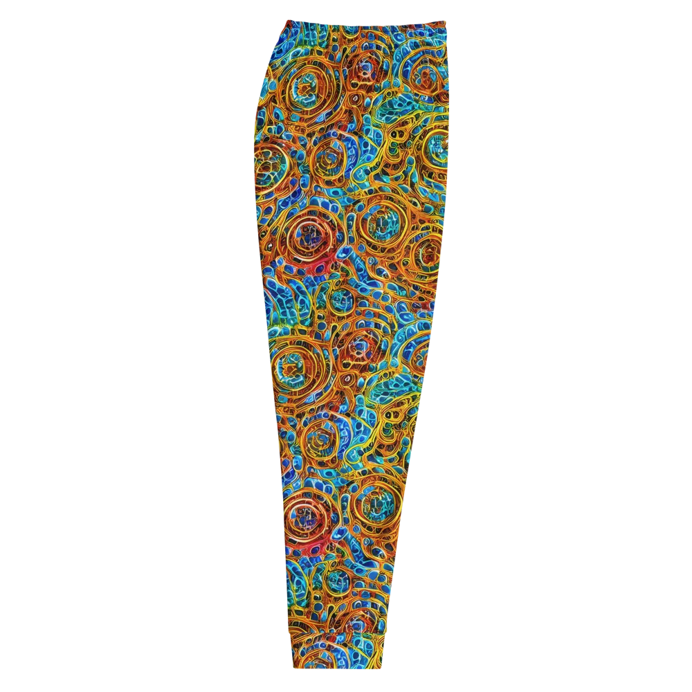 Electric Mandala on Men's Joggers — Right