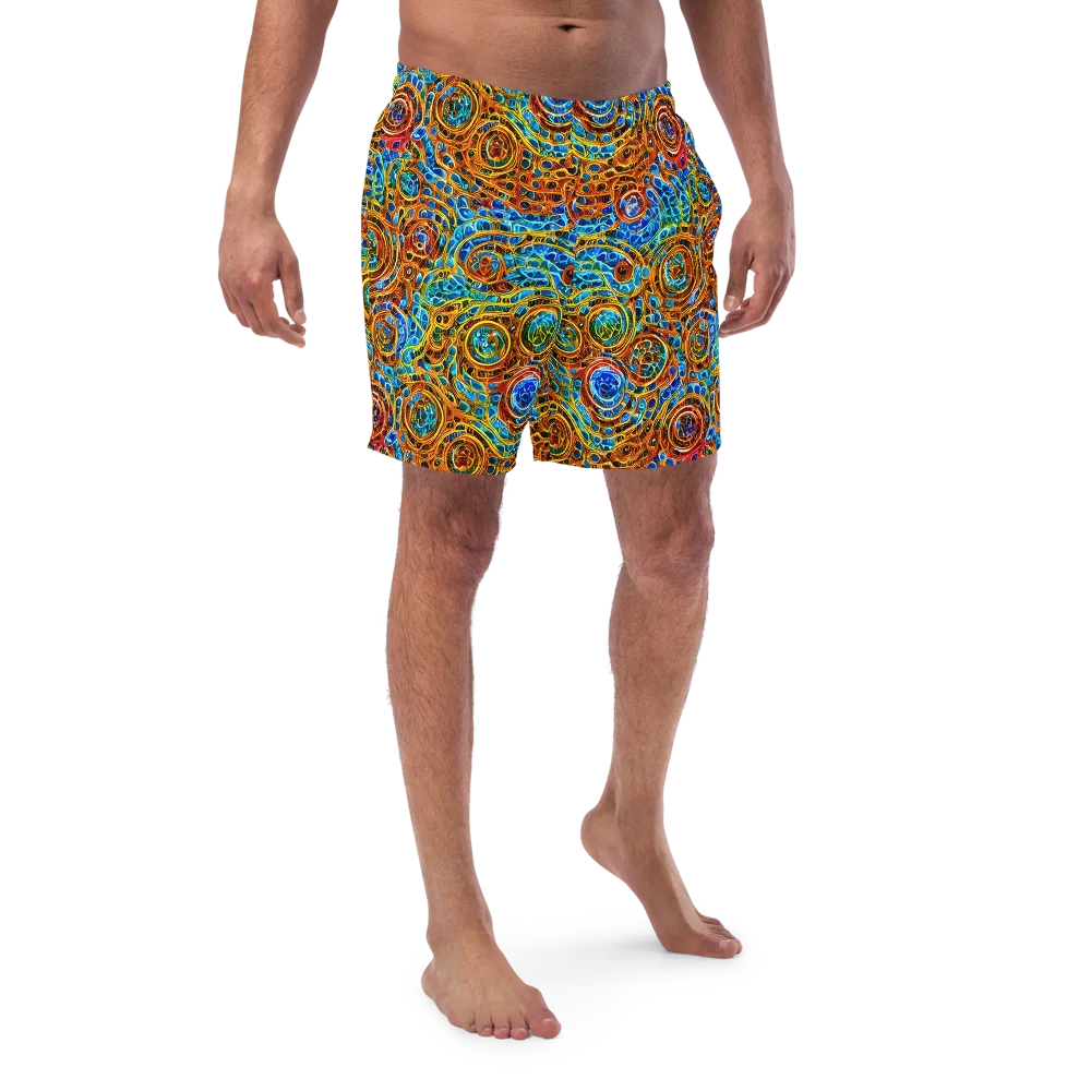 Electric Mandala on Swim Trunks — Front