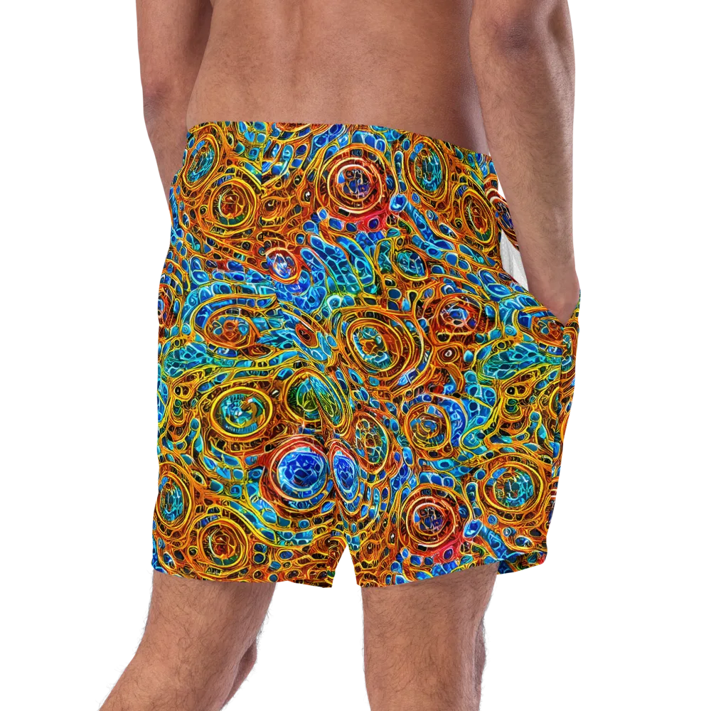 Electric Mandala on Swim Trunks — Right Back