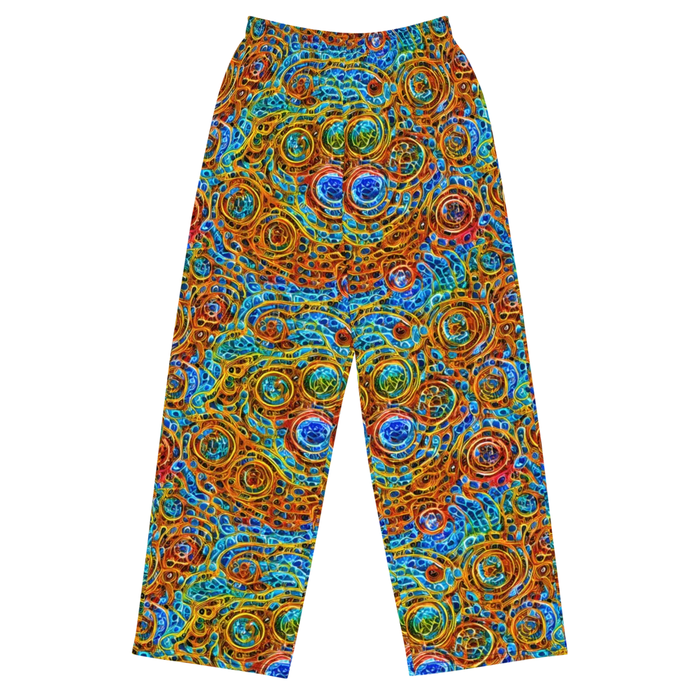 Electric Mandala on Wide-Leg Pants — Front