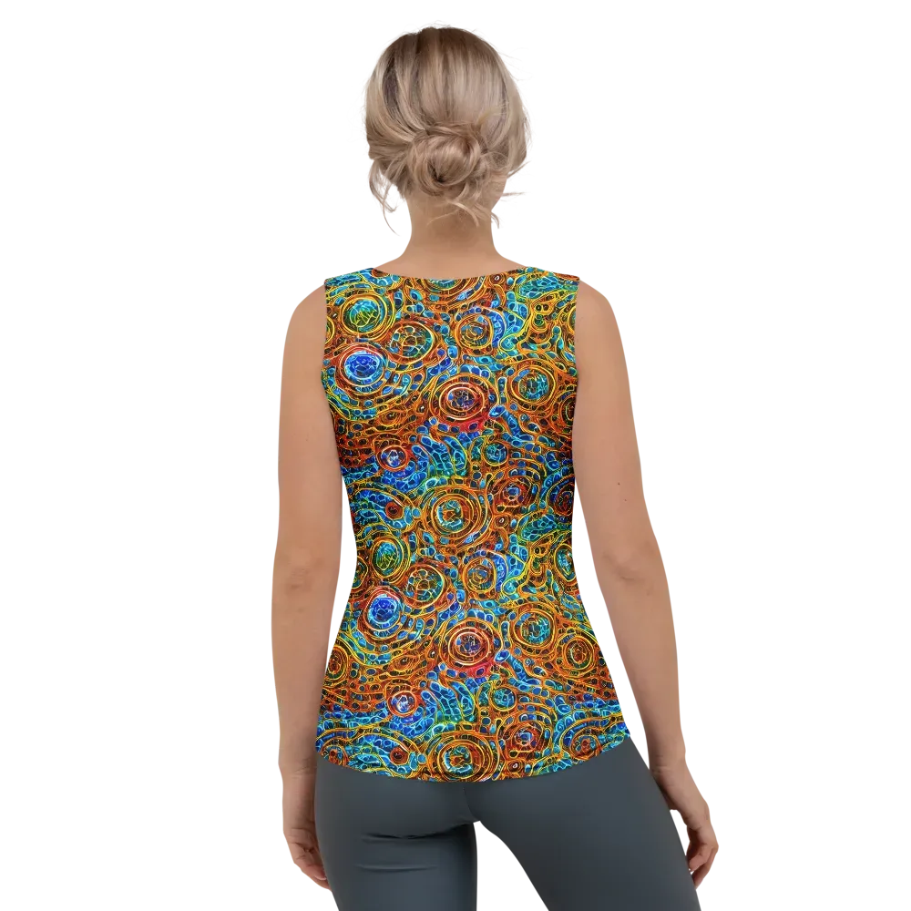 Electric Mandala on Women's Tank Top — Back
