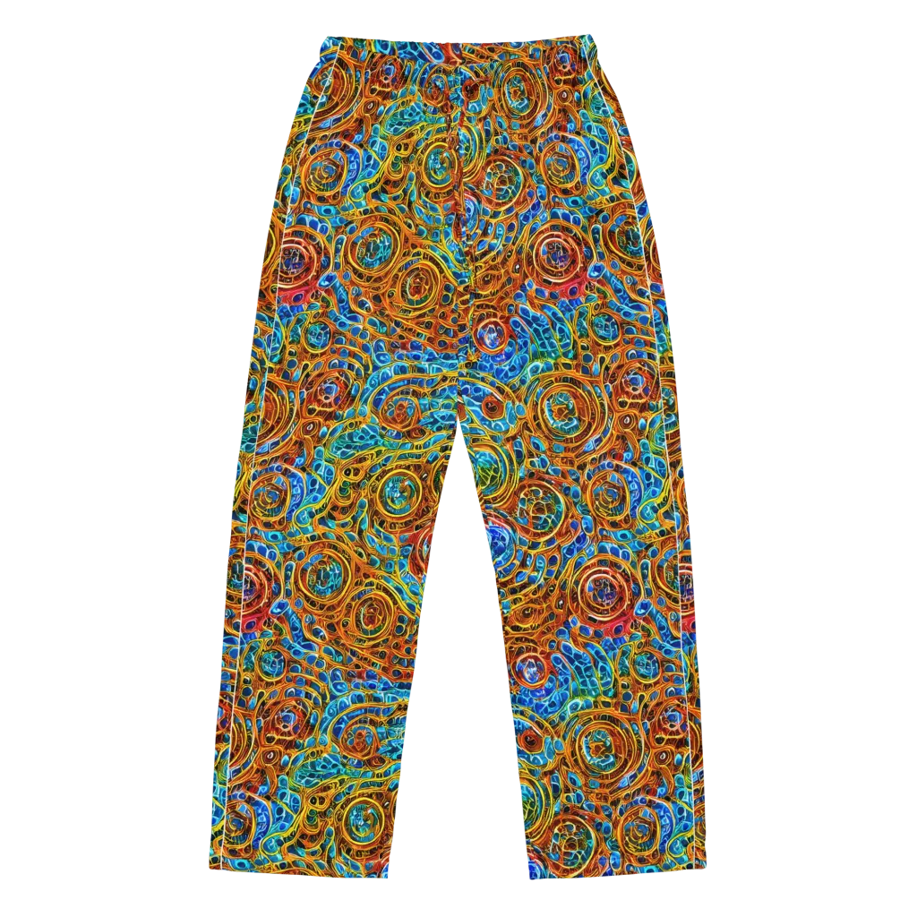 Electric Mandala on Women's Pajama Pants — Front