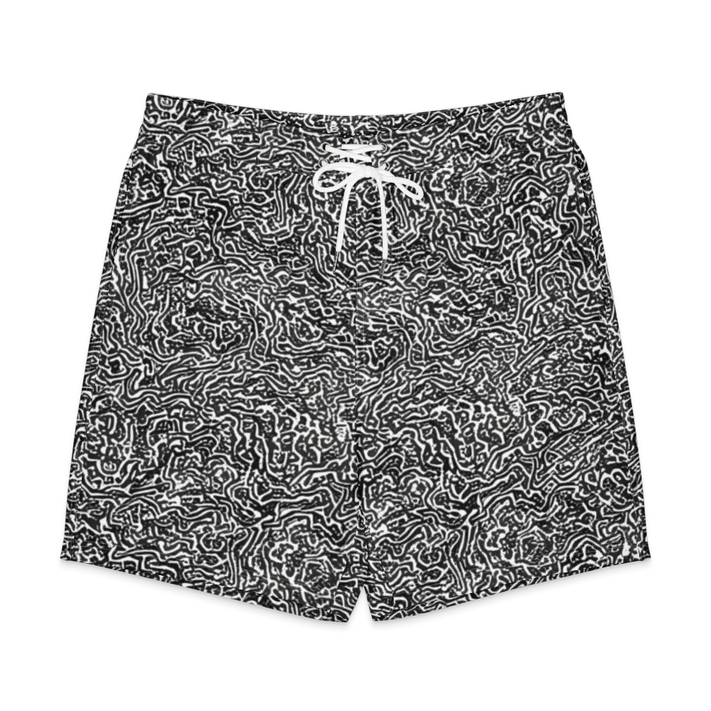 Contour Fever on Men's Board Shorts — Front