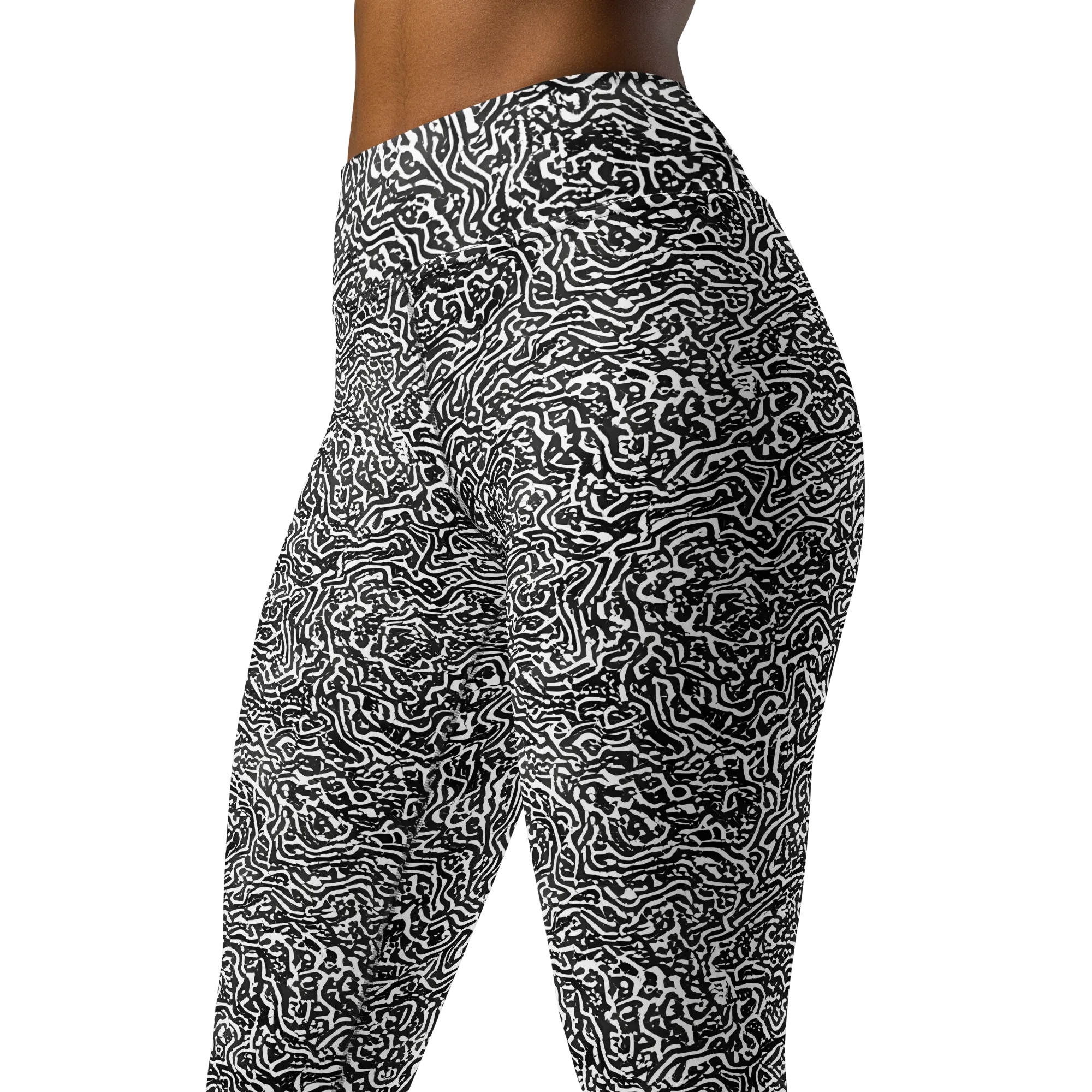 Contour Fever on Yoga Leggings — Left Front