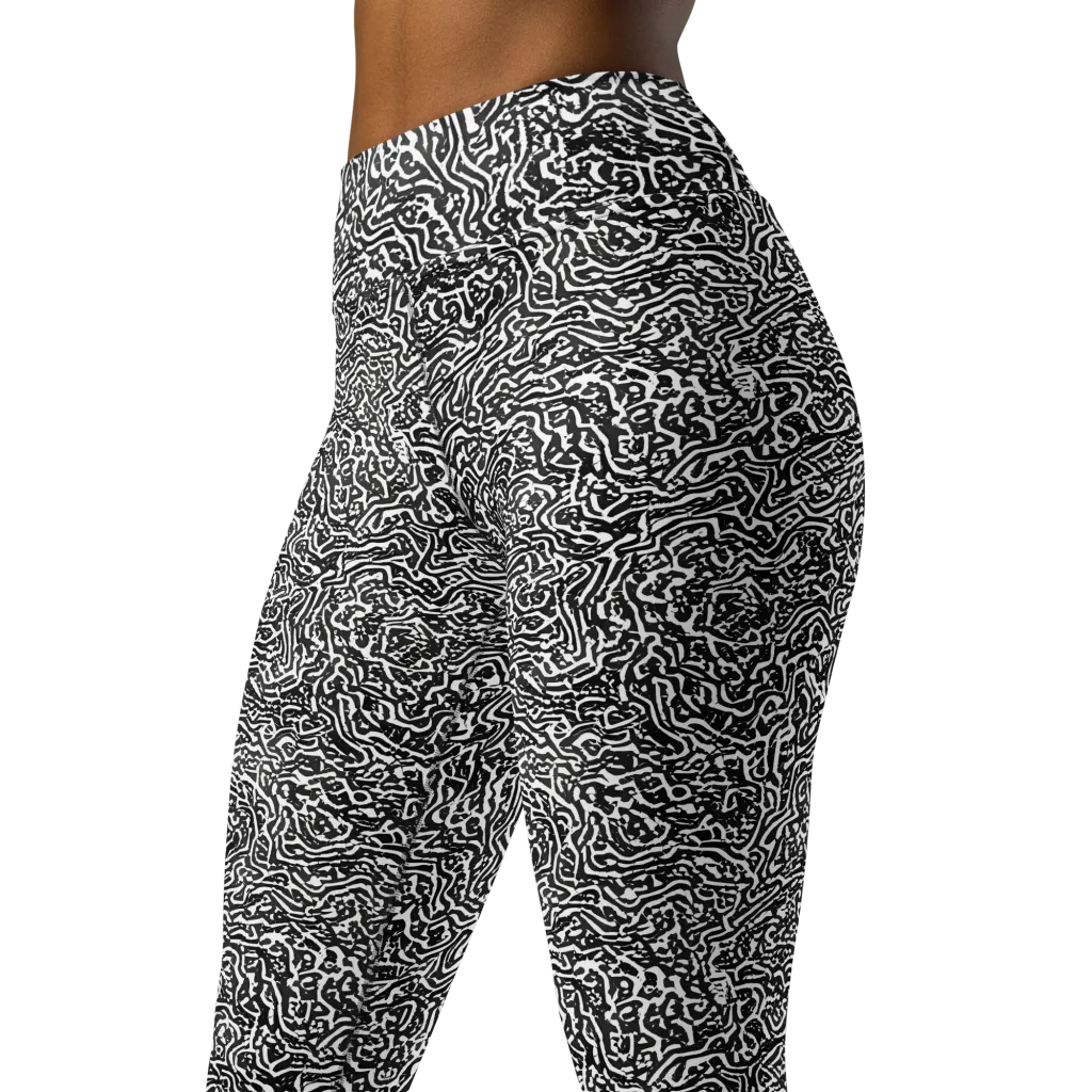 Contour Fever on Yoga Leggings — Left Front
