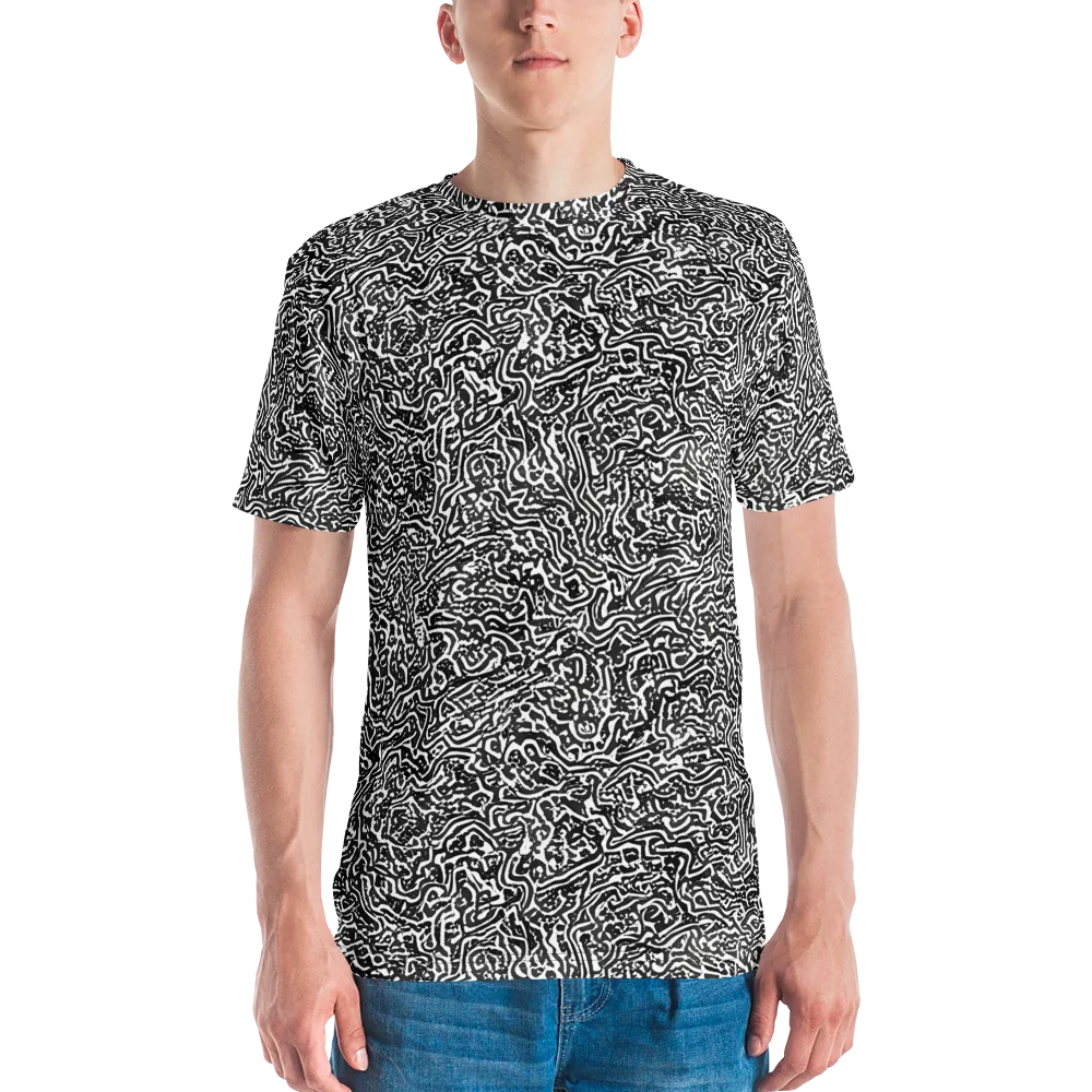 Contour Fever on Men's Crew Neck T-Shirt — Front
