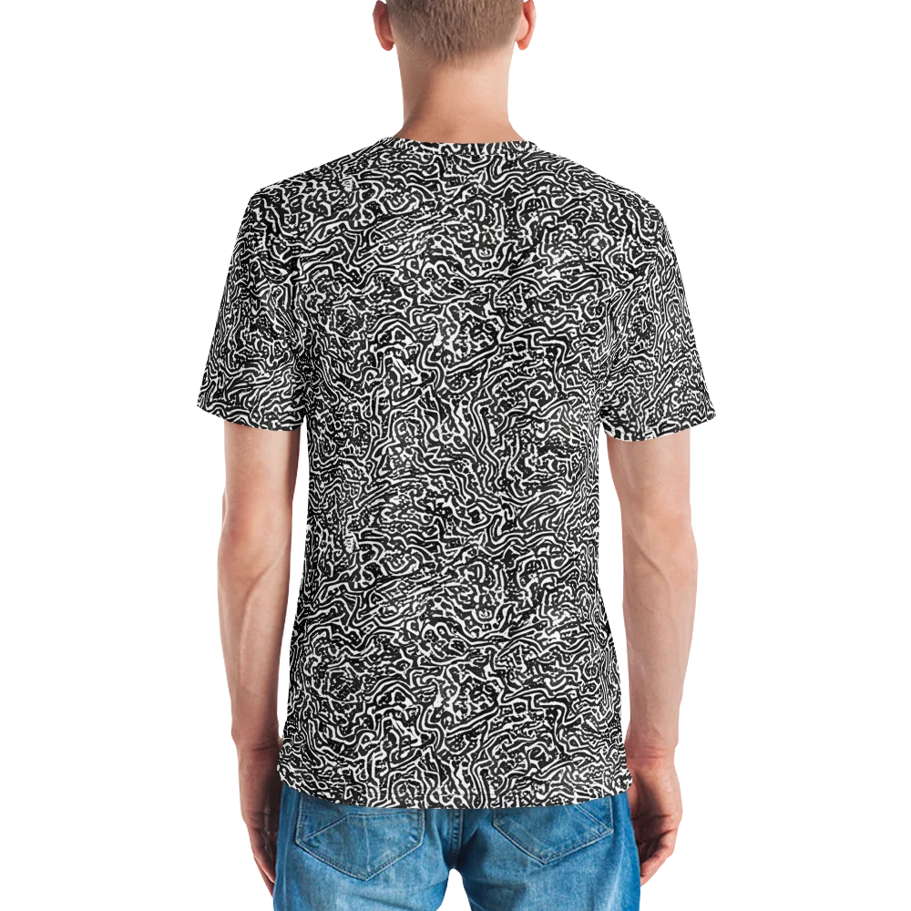 Contour Fever on Men's Crew Neck T-Shirt — Back