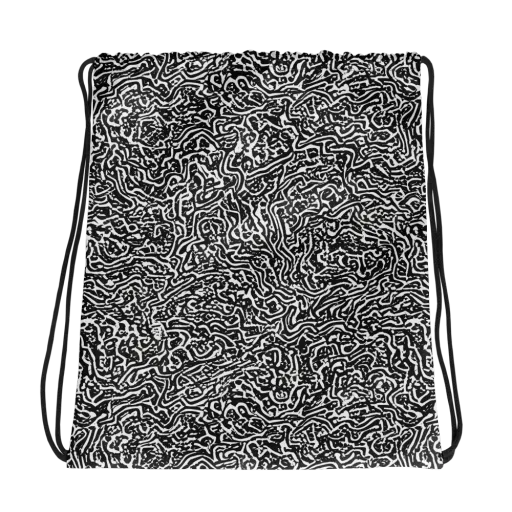 Contour Fever on a Drawstring Bag
