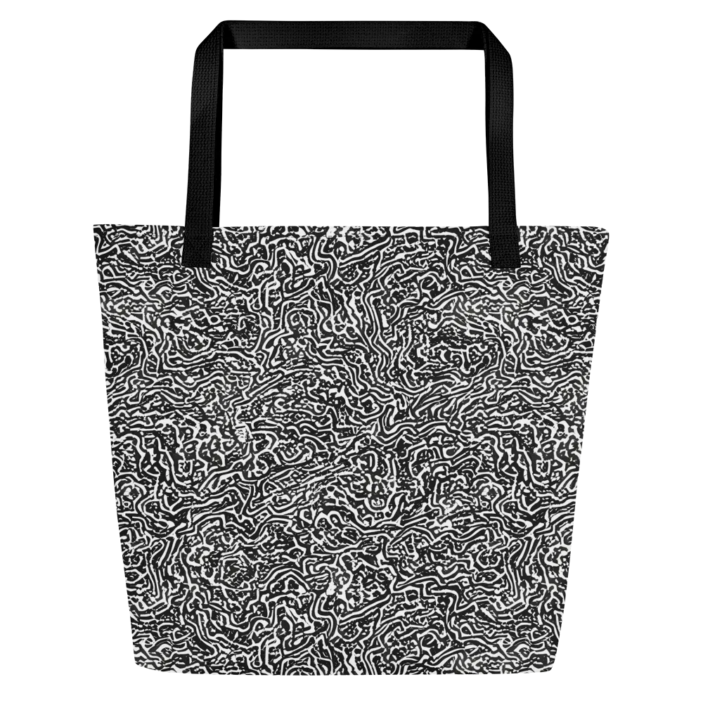 Contour Fever on Large Tote Bag W/ Pocket — Front