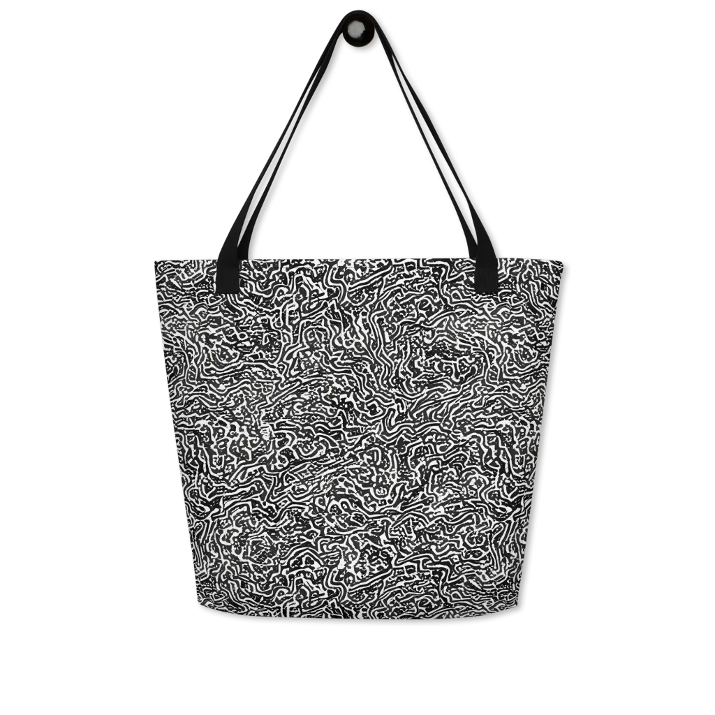 Contour Fever on Large Tote Bag W/ Pocket — Front