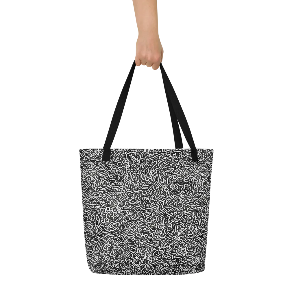Contour Fever on Large Tote Bag W/ Pocket — Front