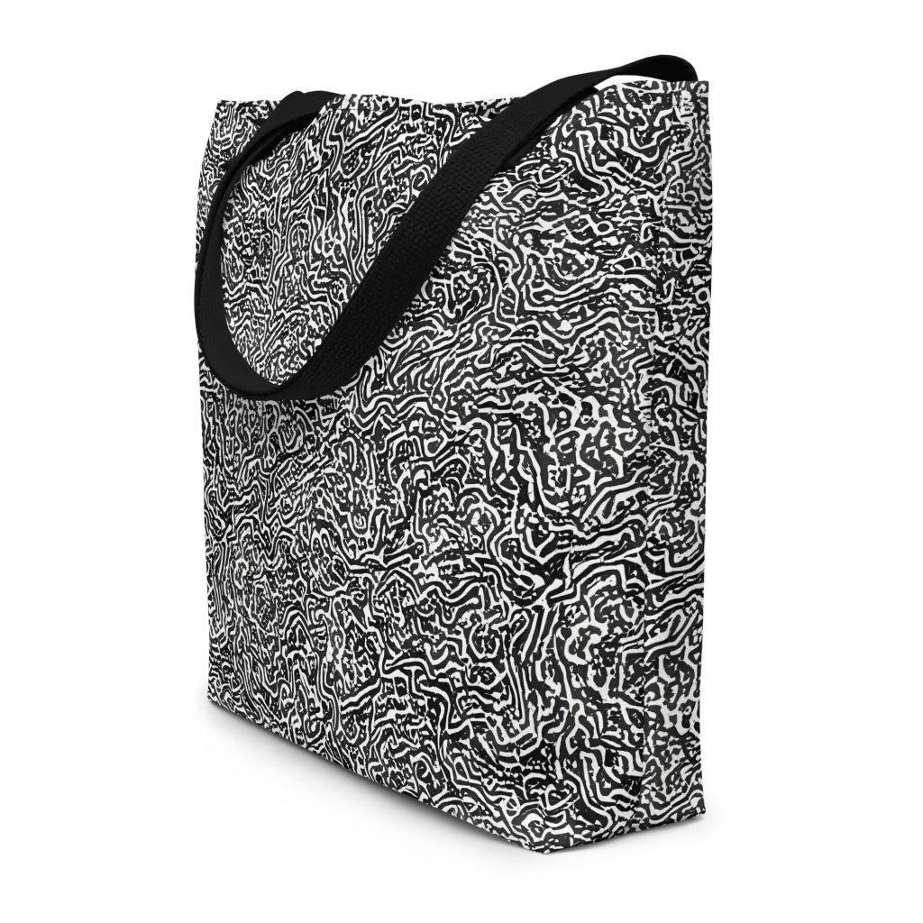 Contour Fever on Large Tote Bag W/ Pocket — Front