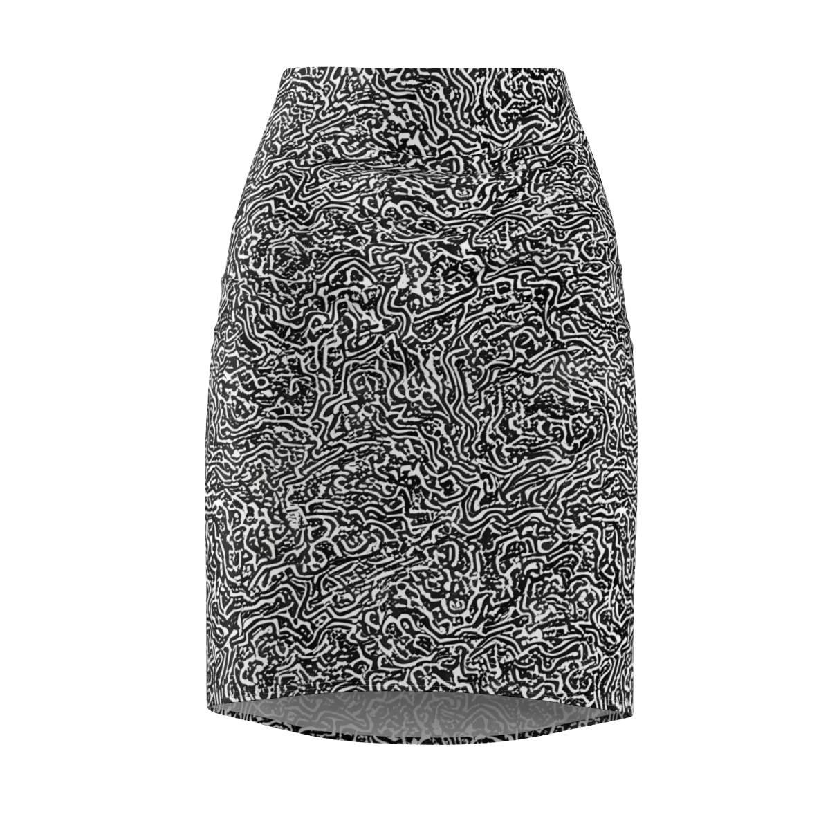 Contour Fever on Pencil Skirt — Front
