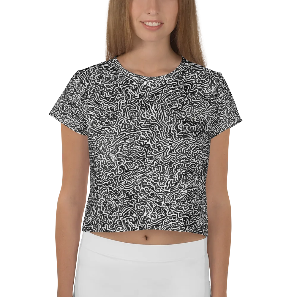 Contour Fever on Crop Tee — Front