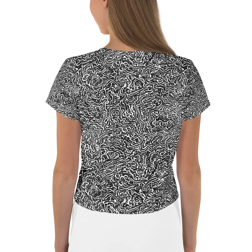 Contour Fever on Crop Tee — Back