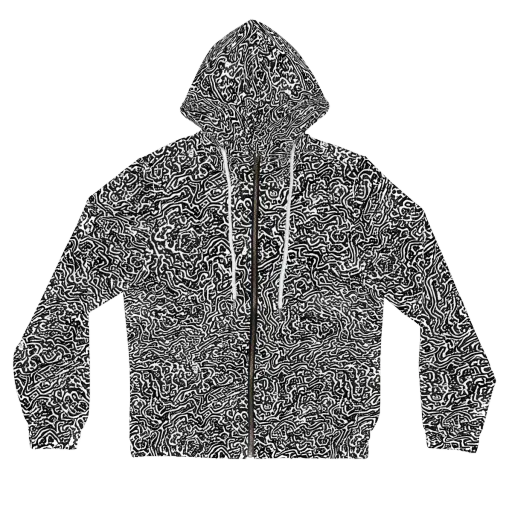Contour Fever on a Women's Full-Zip Hoodie