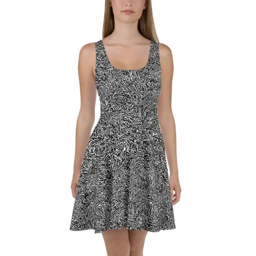 Contour Fever on a Skater Dress
