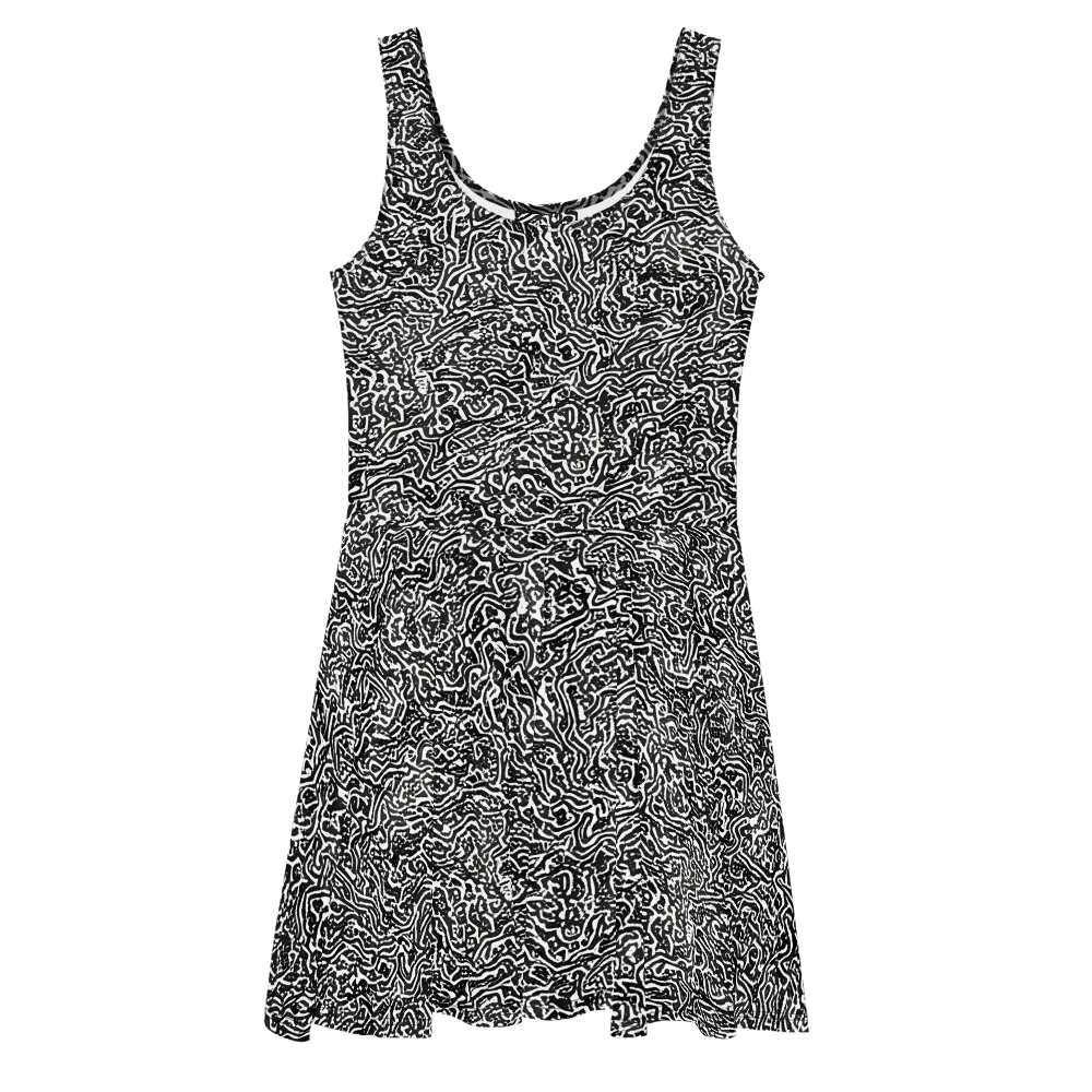 Contour Fever on Skater Dress — Front