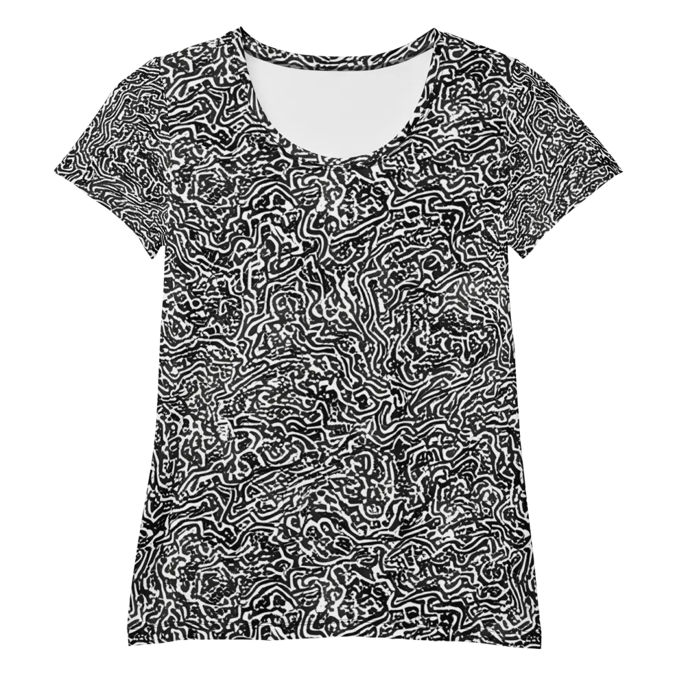Contour Fever on Women's Athletic T-Shirt — Front