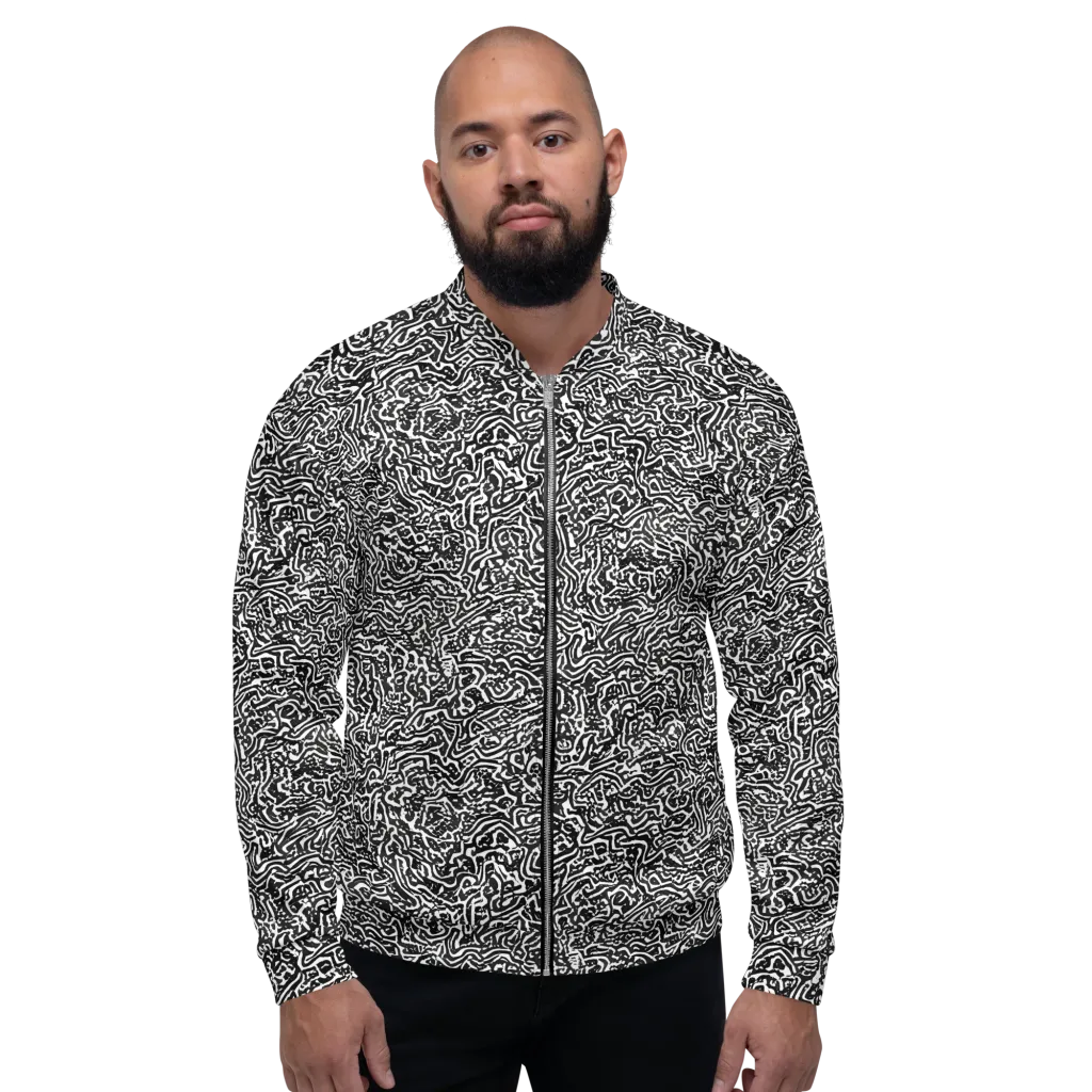 Contour Fever on Bomber Jacket — Front