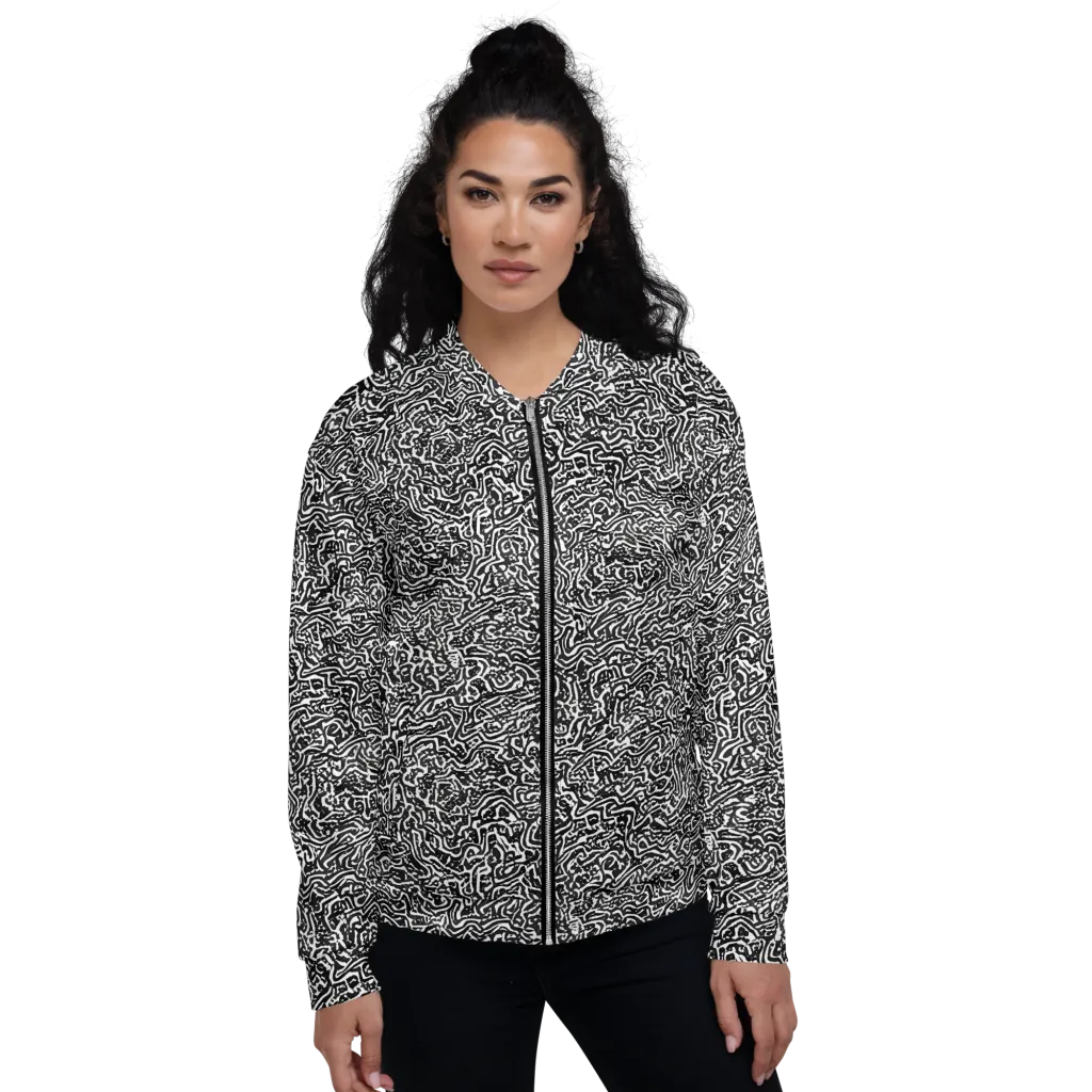 Contour Fever on Bomber Jacket — Front
