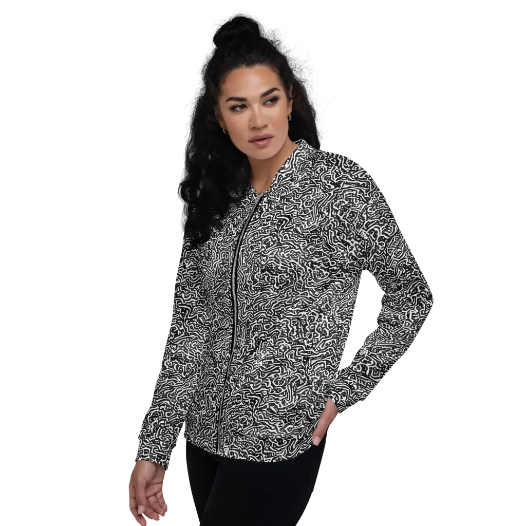Contour Fever on Bomber Jacket — Left