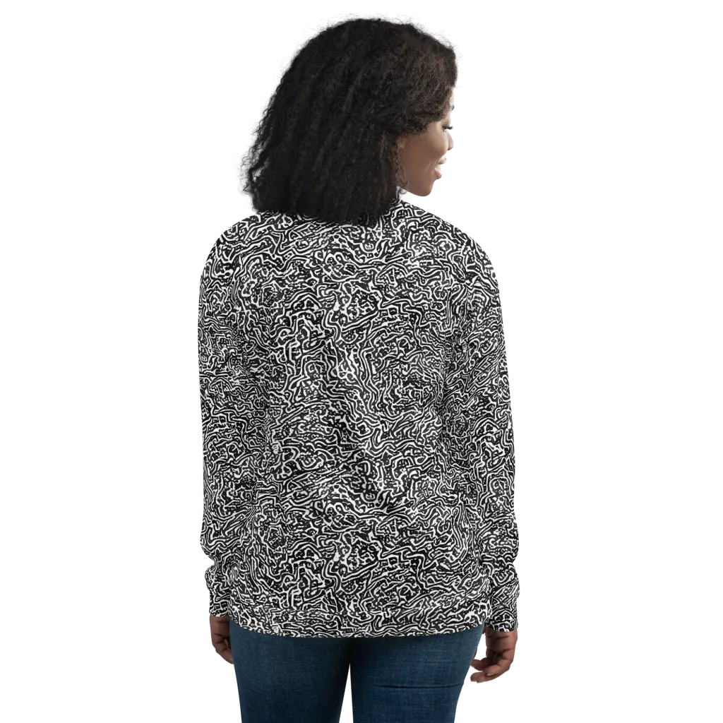 Contour Fever on Bomber Jacket — Back