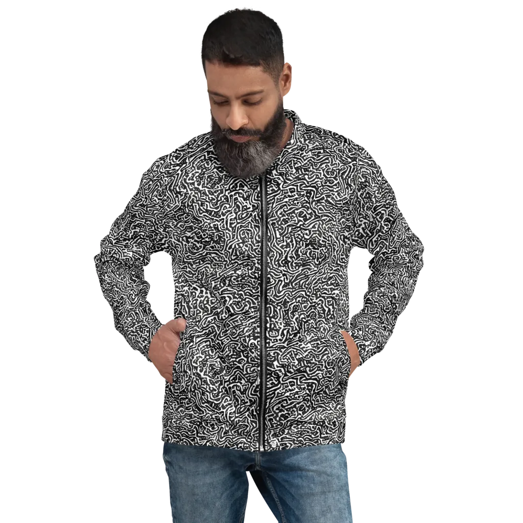 Contour Fever on Bomber Jacket — Front