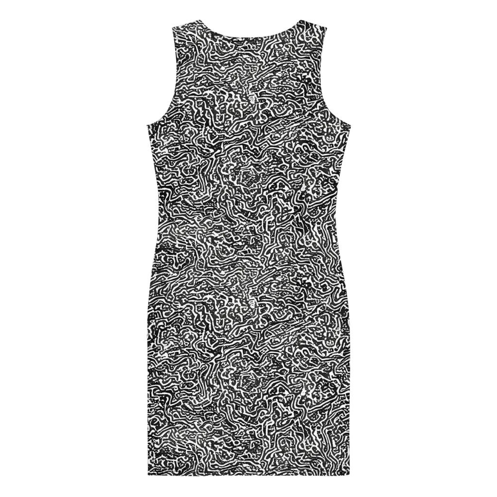 Contour Fever on Bodycon Dress — Back
