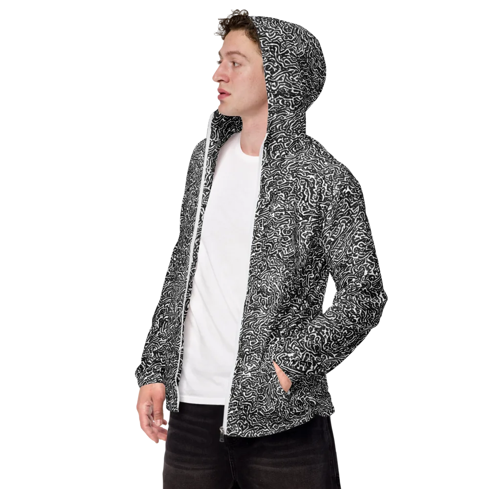 Contour Fever on Men's Windbreaker — Left Front