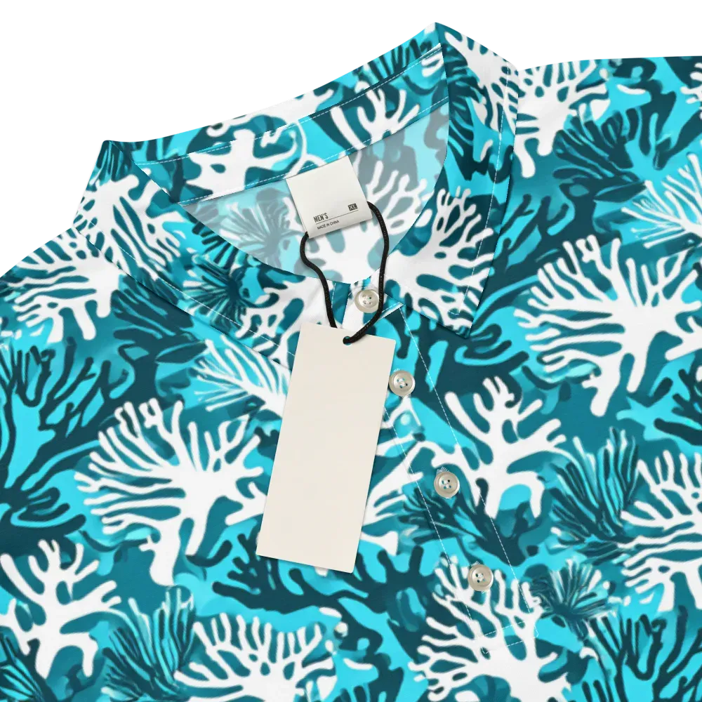 Aqua Canopy on Men's Slim Fit Polo Shirt — Product details