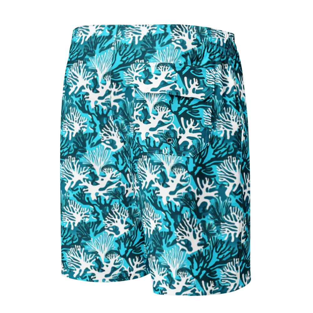 Aqua Canopy on Men's Board Shorts — Back