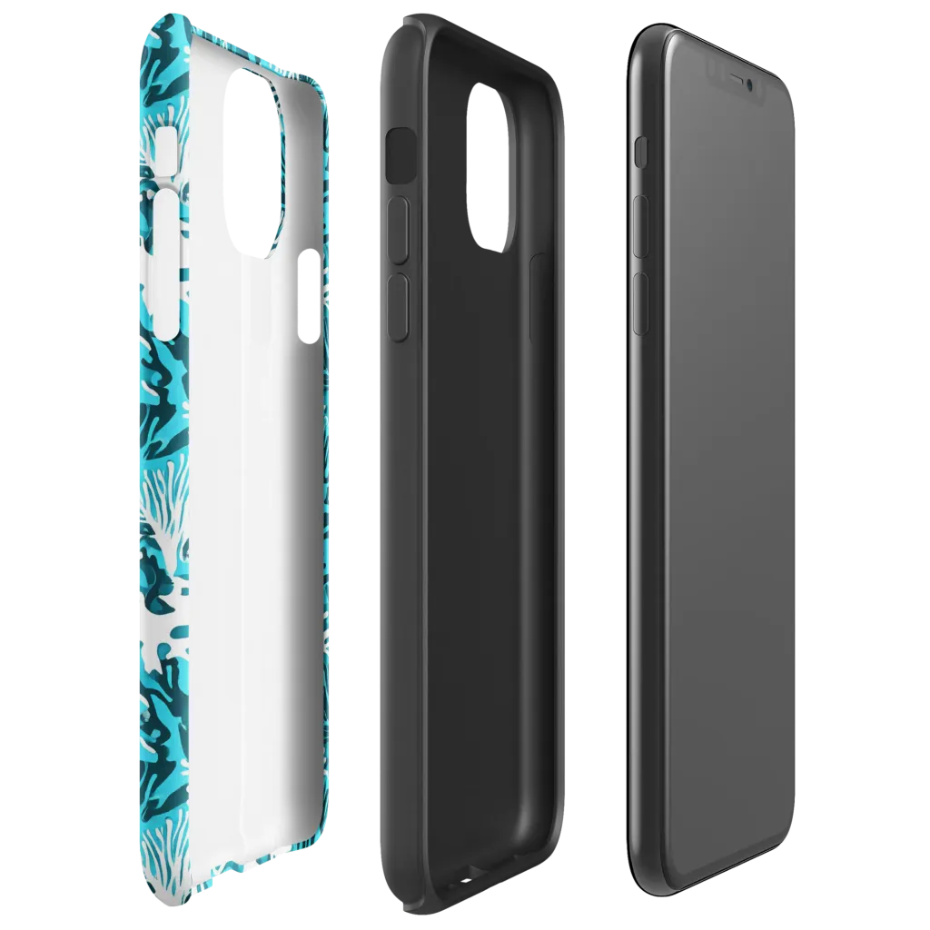 Aqua Canopy on Tough Case for iPhone® — Right