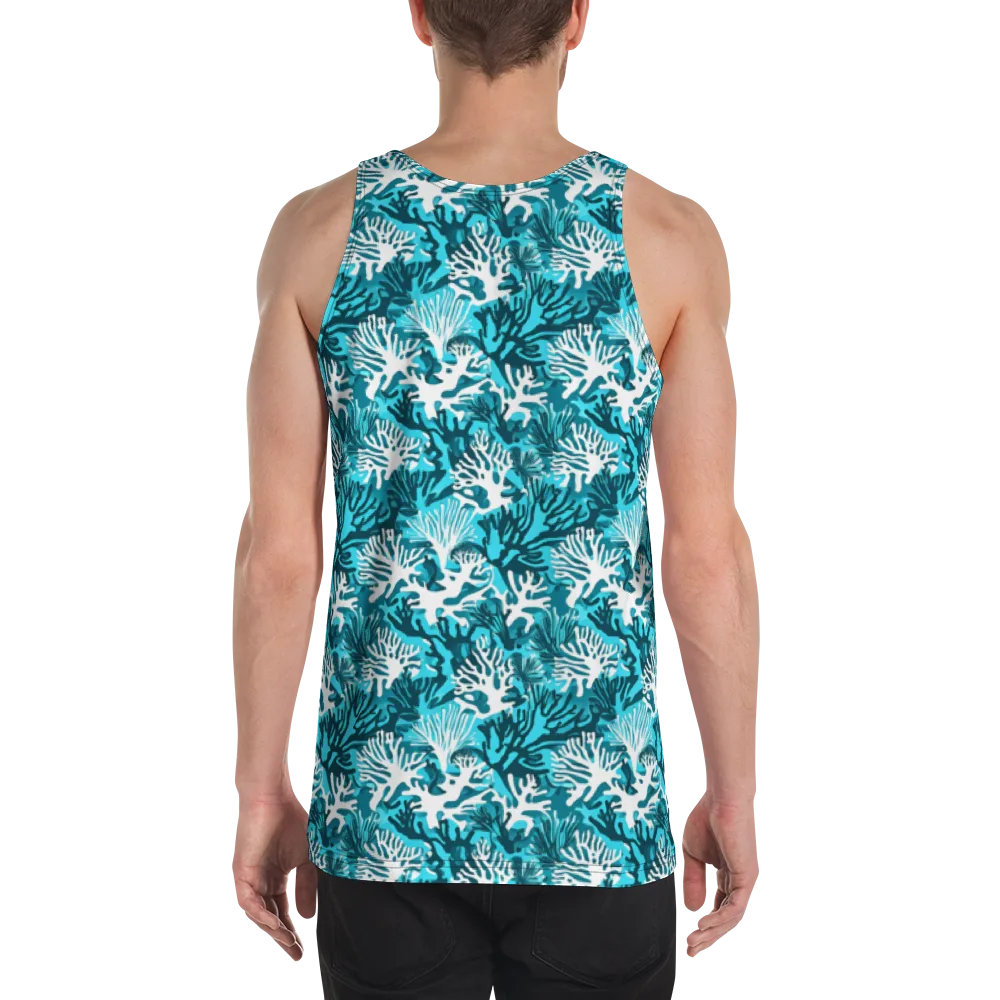 Aqua Canopy on Men's Tank Top — Back