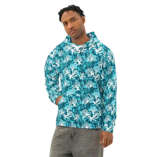 Aqua Canopy on a Cotton Hoodie