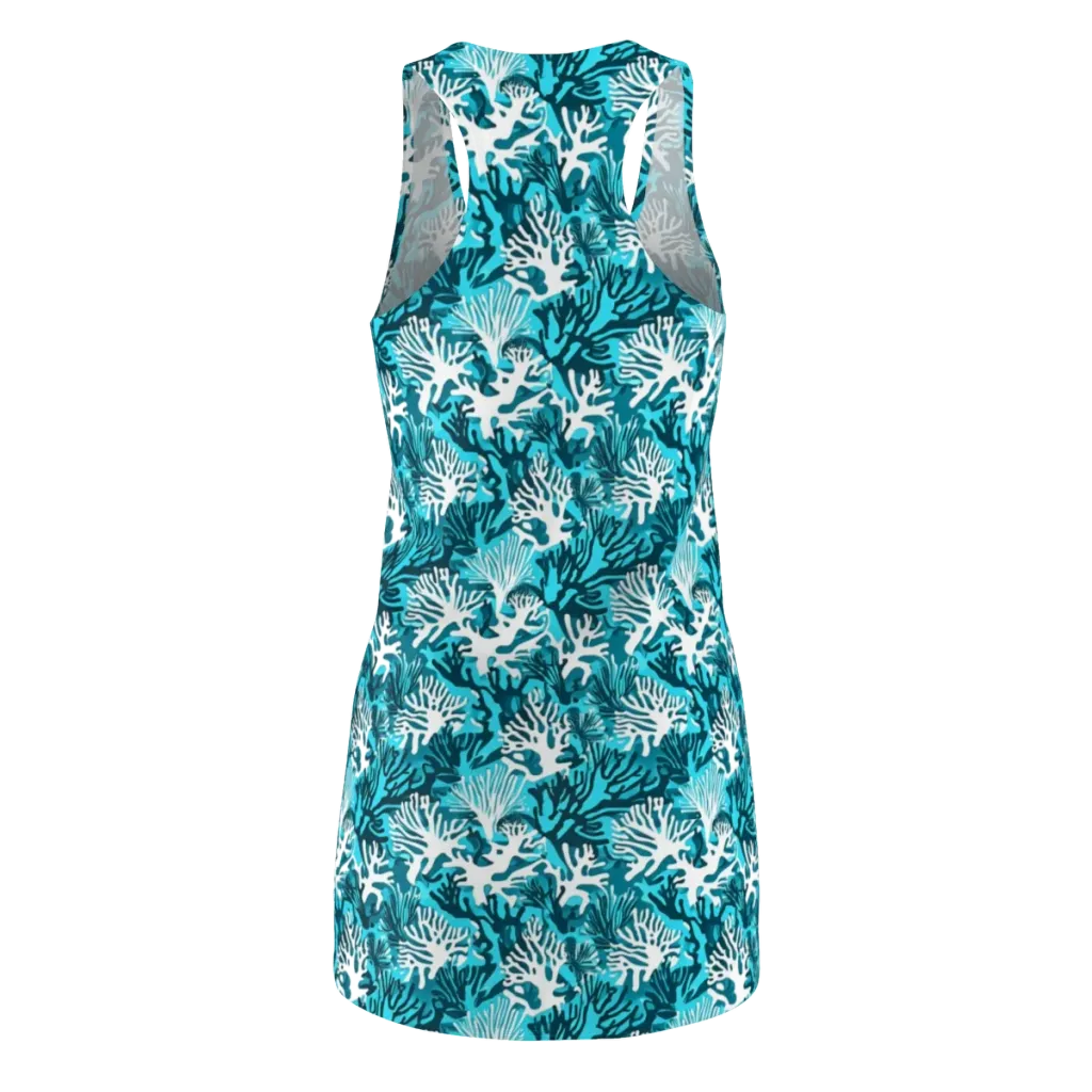 Aqua Canopy on Racerback Dress — Back