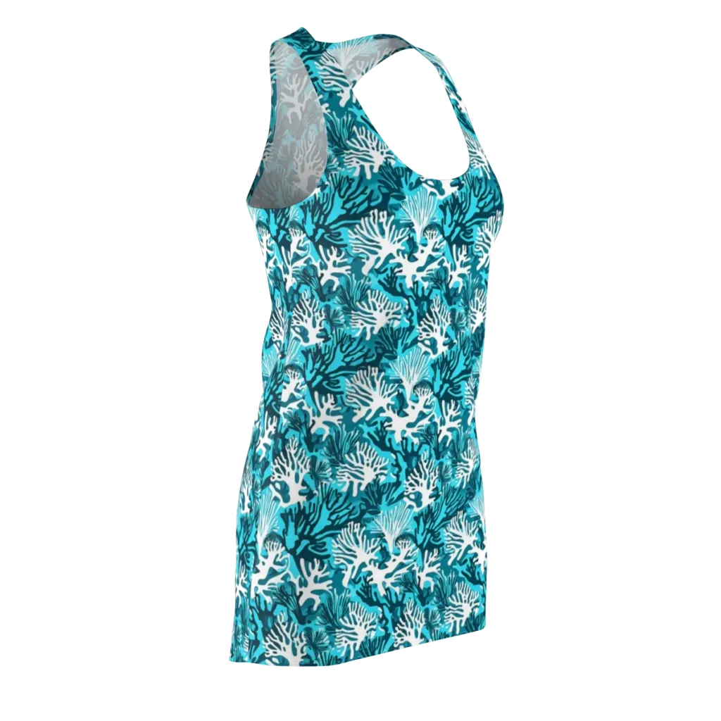 Aqua Canopy on Racerback Dress — Front Side