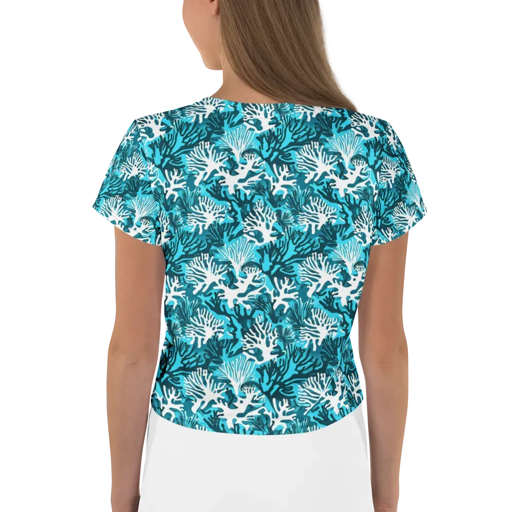 Aqua Canopy on Crop Tee — Back