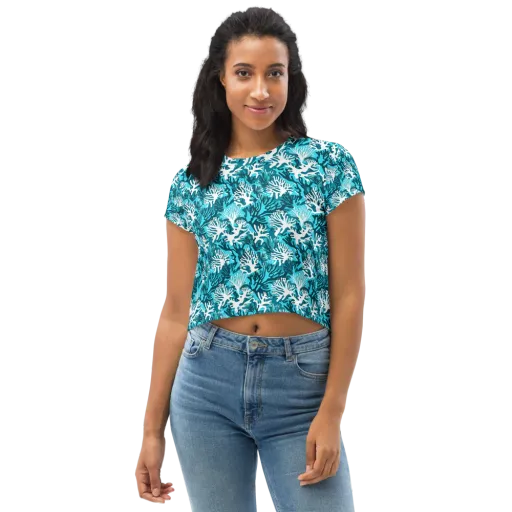 Aqua Canopy on a Crop Tee