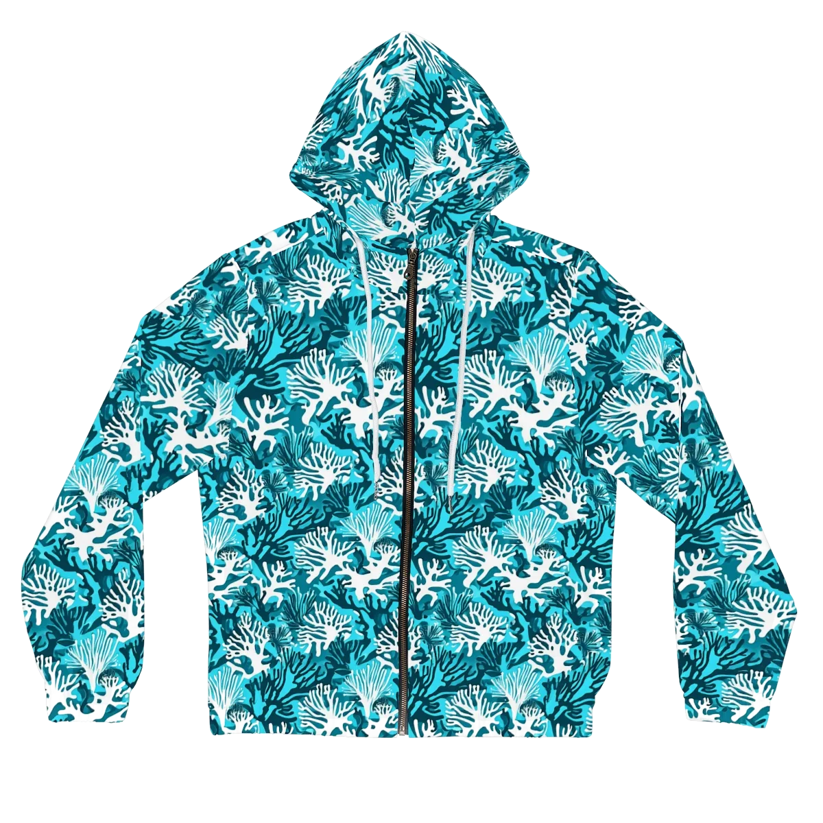 Aqua Canopy on Women's Full-Zip Hoodie — Front