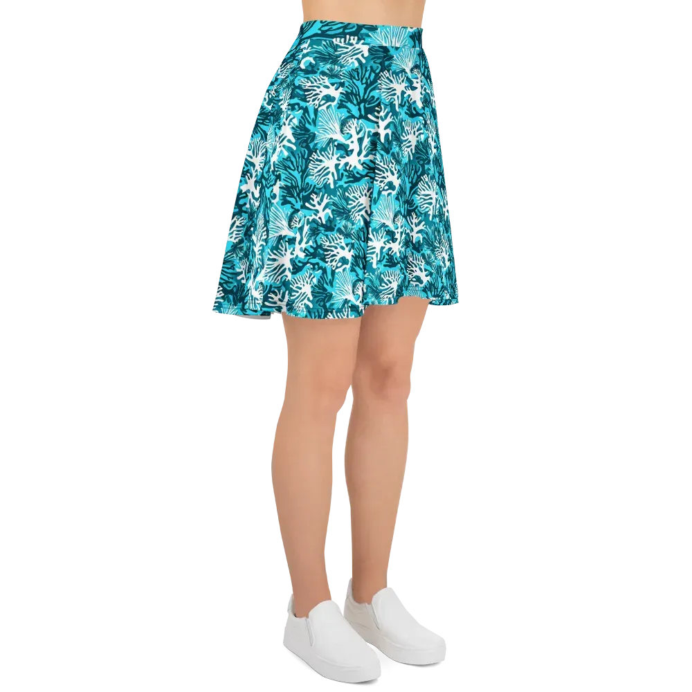 Aqua Canopy on Skater Skirt — Right