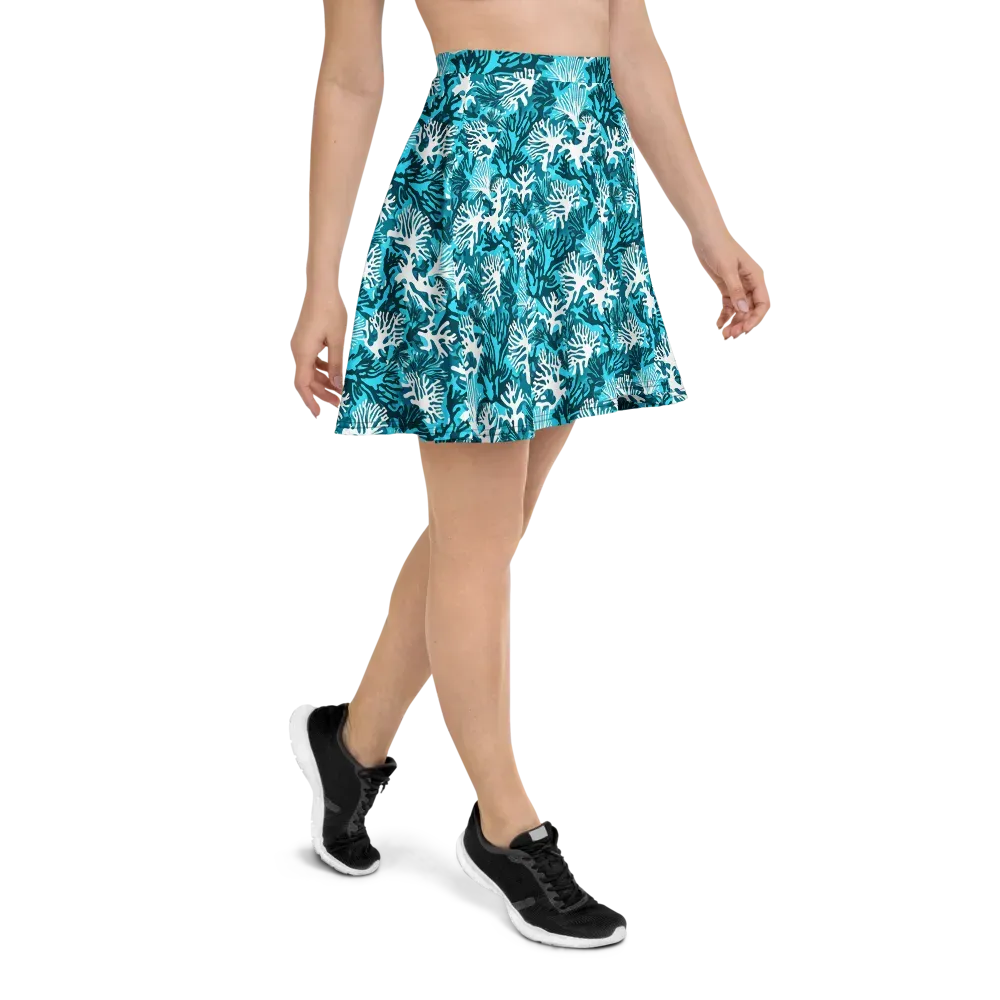 Aqua Canopy on Skater Skirt — Right