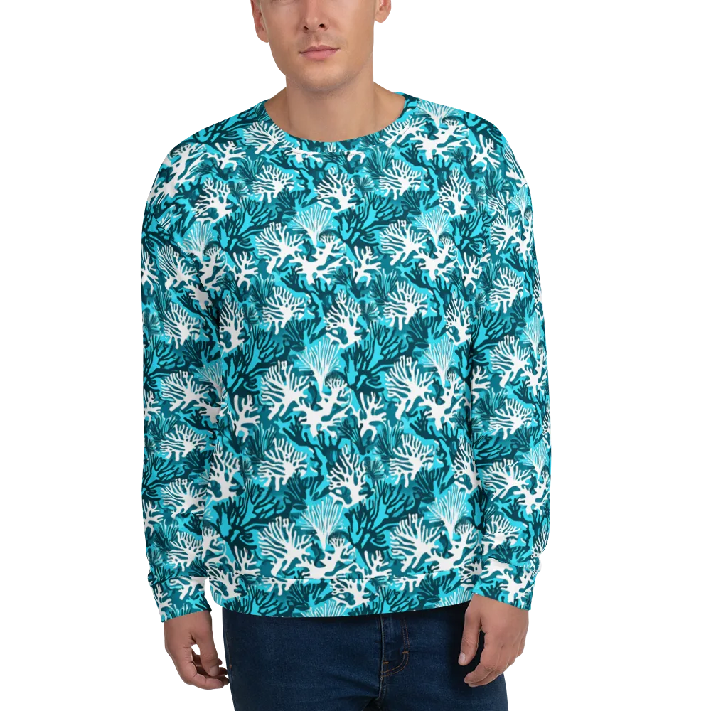 Aqua Canopy on Sweatshirt — Front