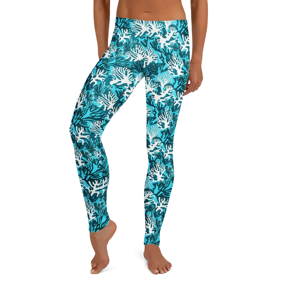 Aqua Canopy on Leggings — Front