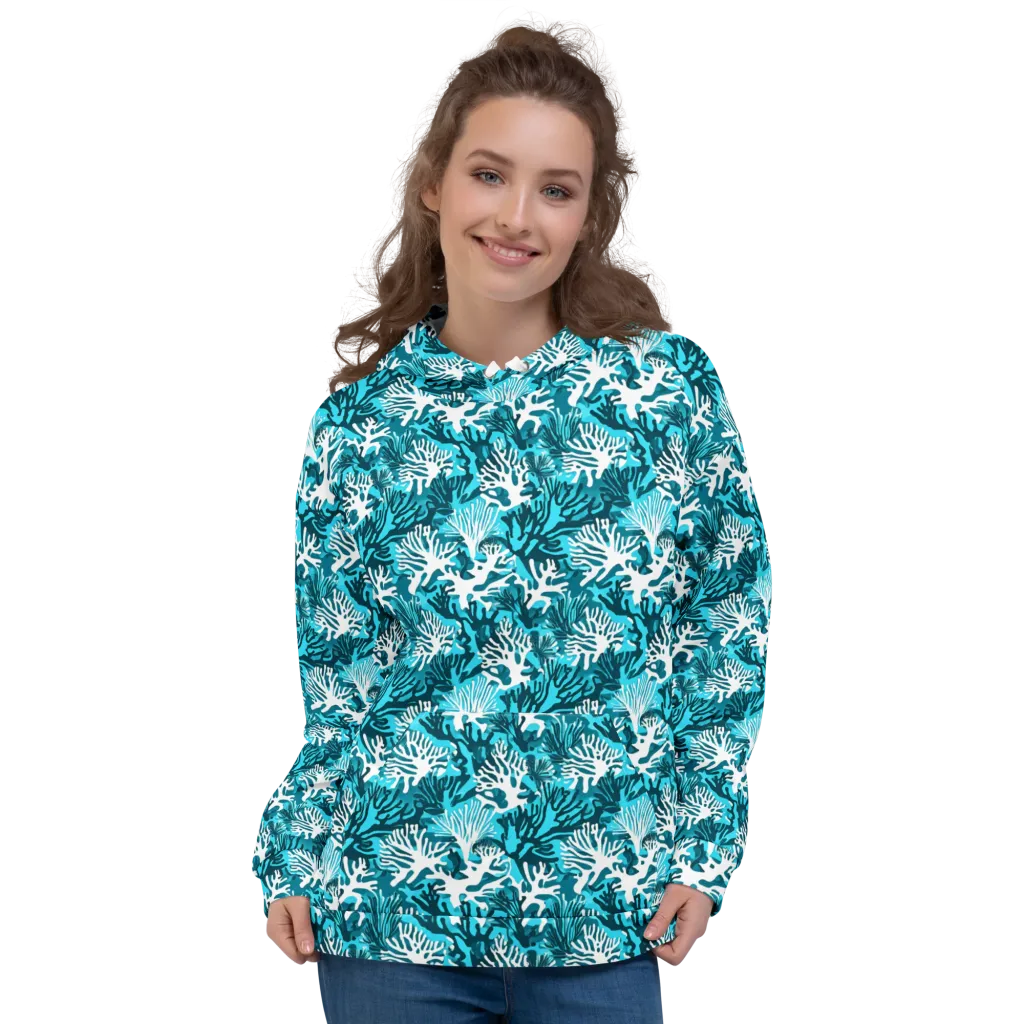 Aqua Canopy on Hoodie — Front