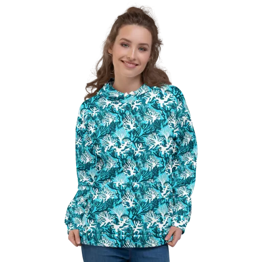 Aqua Canopy on a Hoodie