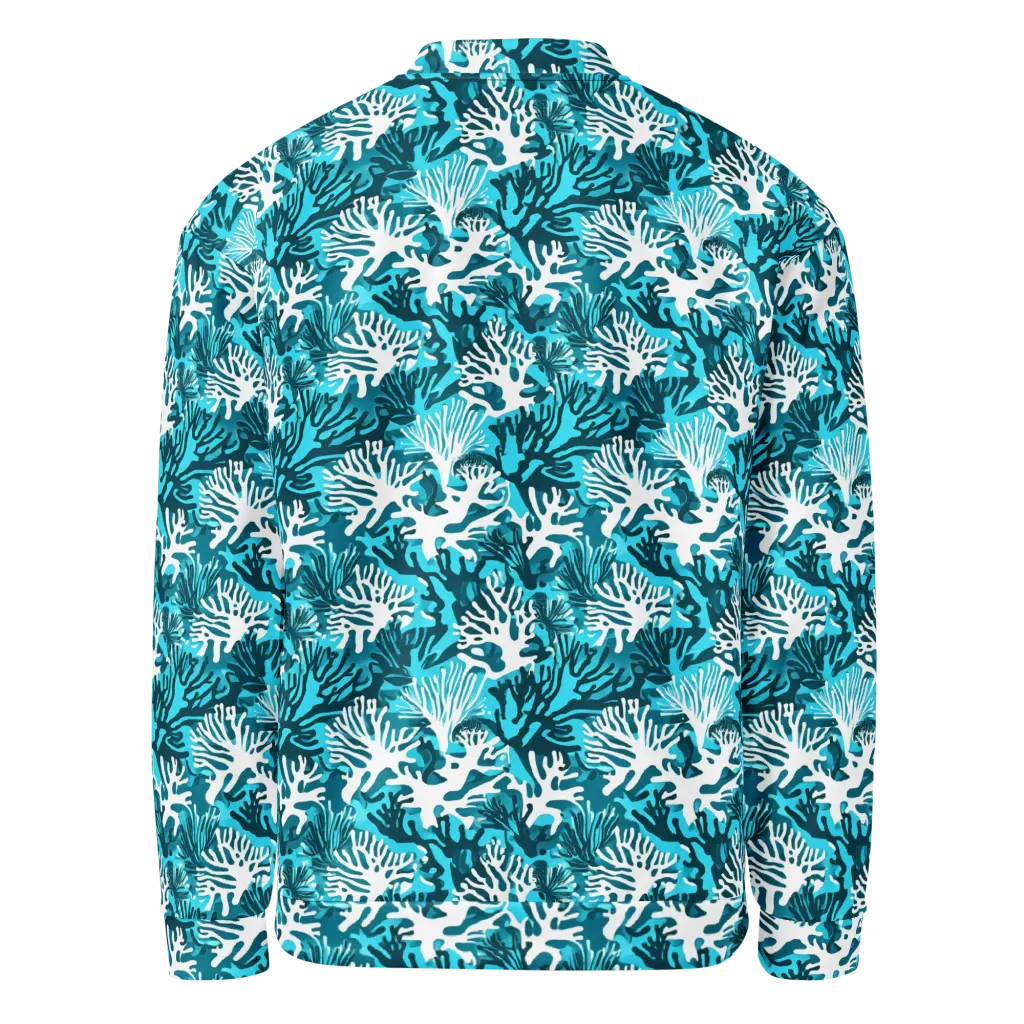 Aqua Canopy on Bomber Jacket — Back