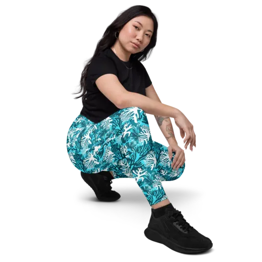 Aqua Canopy on a Leggings with Pockets