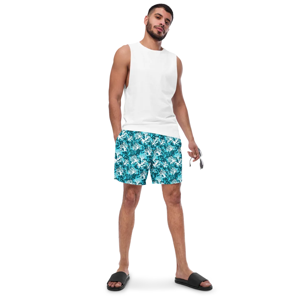 Aqua Canopy on Swim Trunks — Front